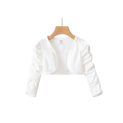 Long Stack Sleeve White Jacket