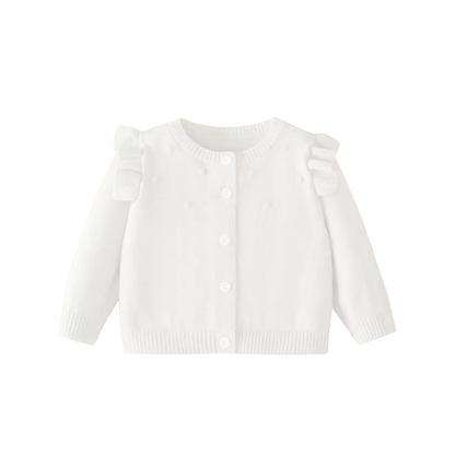 White Knitted Cardigan