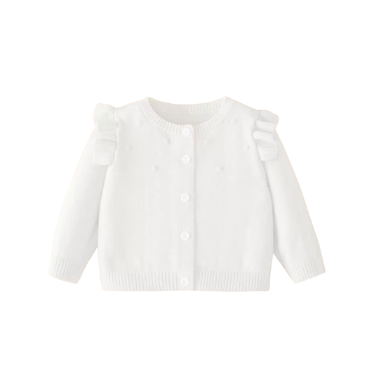 White Knitted Cardigan