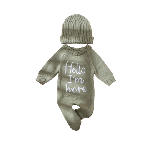2pc Newborn Baby Knitted Set