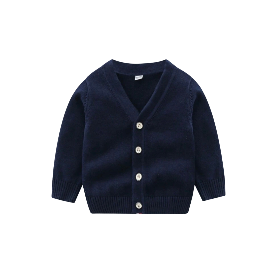 Navy Knitted Cardigan
