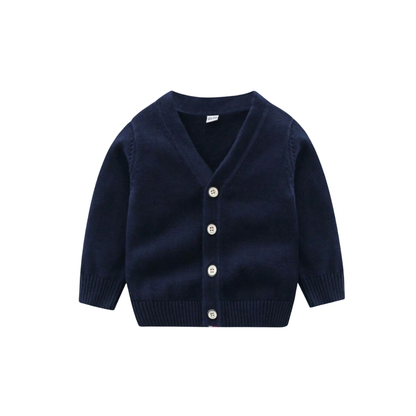 Navy Knitted Cardigan