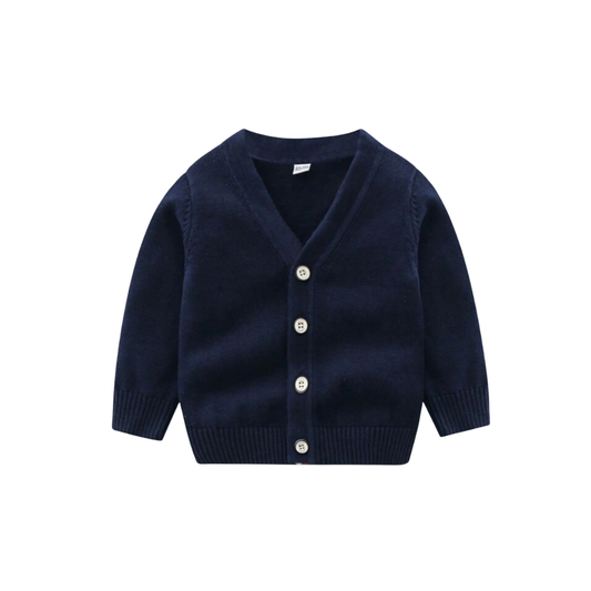 Navy Knitted Cardigan