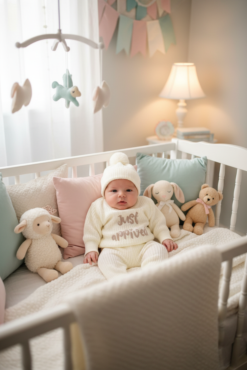 Baby in nursery lifestyle